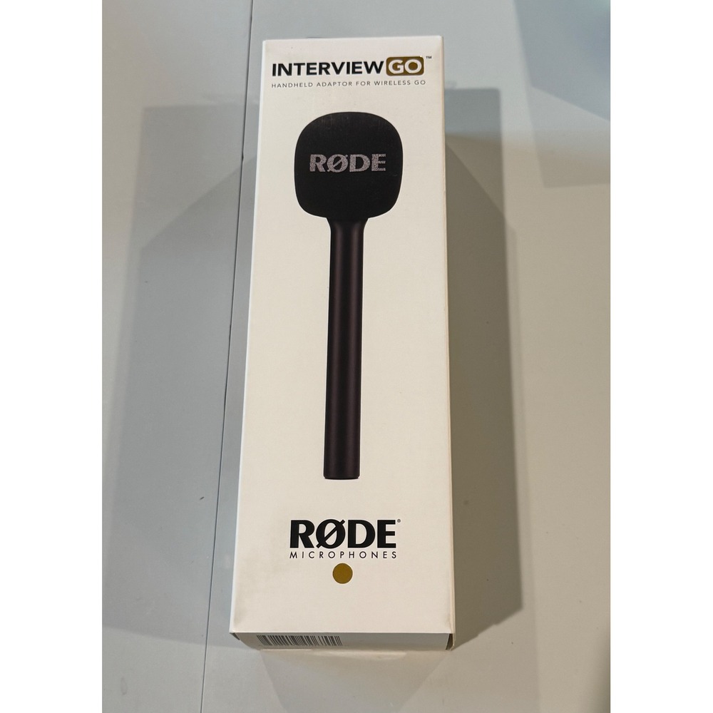 NEW Rode Interview GO Handheld Adaptor for Wireless GO Microphone Black Accesory